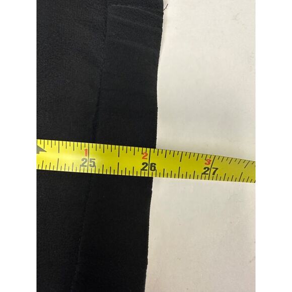 Eileen Fisher Size M Jacket Stand Collar 100% Silk Crepe Black Full Zip Light C1 - Picture 5 of 6